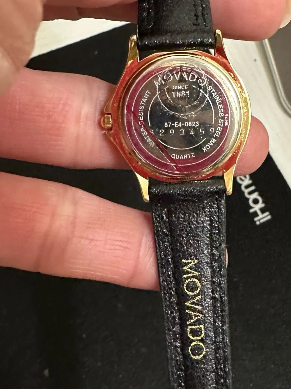 New Old Stock from 1997 w 10k Gold and Stainless Steel Case Museum MOVADO Watch - Picture 11 of 15